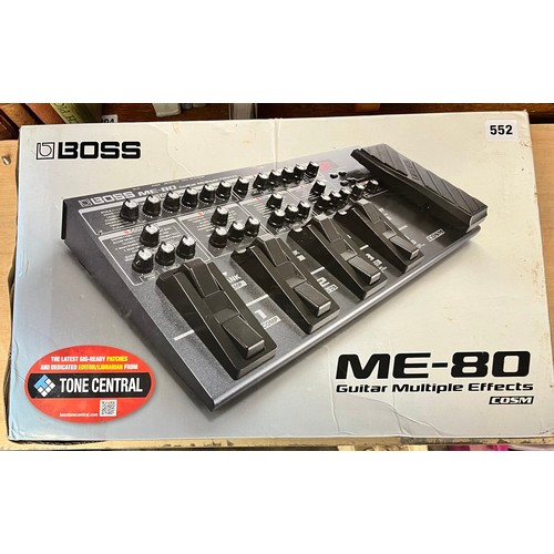 552 - BOXED BOSS ME-80 GUITAR MULTIPLE EFFECTS SYSTEM