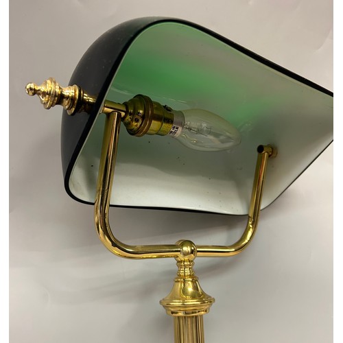 269 - BRASS BANKERS STYLE READING LAMP