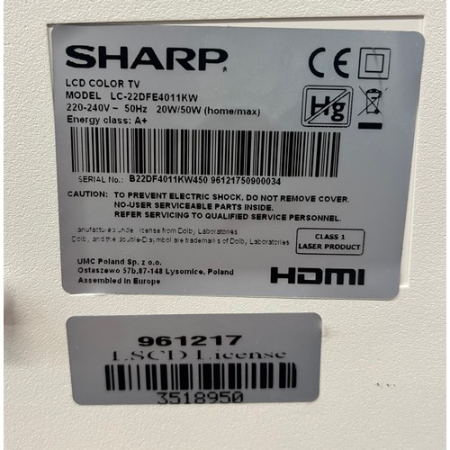 344 - SHARP HDMI TV