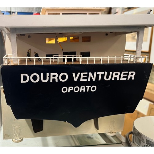 345 - LARGE MODEL OF CRUISE SHIP 'DOURO VENTURER'