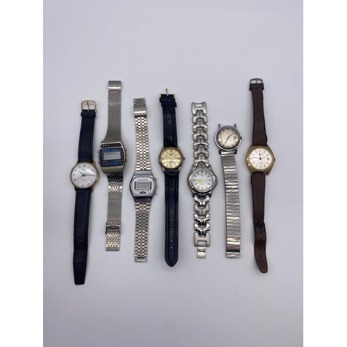 548 - SELECTION OF GENTS WRISTWATCHES INCLUDING TIMEX, SEKONDA AND BRADDON