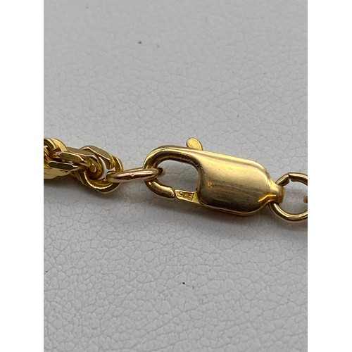 618 - 9CT GOLD ROPETWIST NECKLACE WITH LOBSTER CLAW CLASP 18G APPROX.