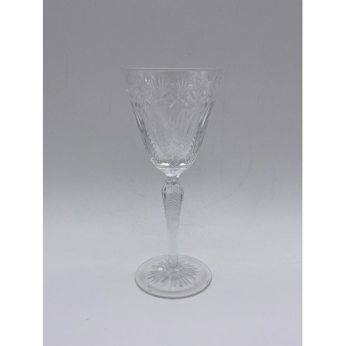 427 - SIX FERN CUT DRINKING GLASSES