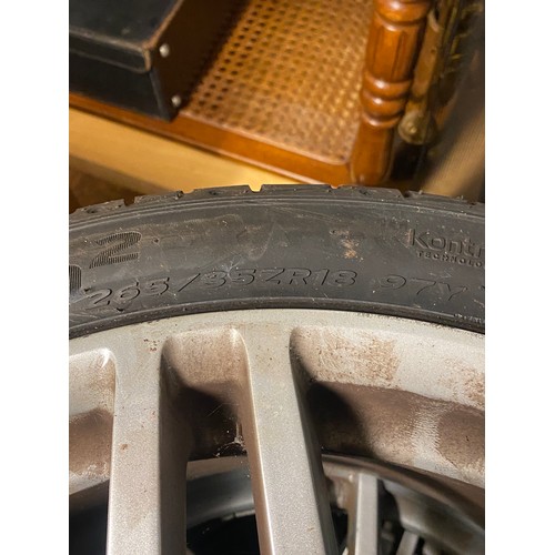 118 - FOUR ZXRJ 27H TYRES WITH ALLOYS