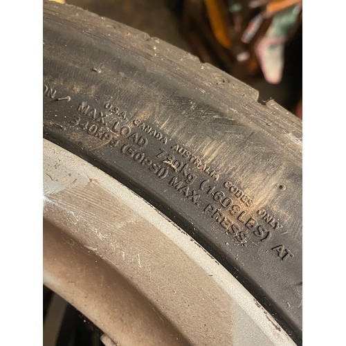 118 - FOUR ZXRJ 27H TYRES WITH ALLOYS