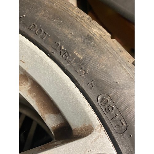 118 - FOUR ZXRJ 27H TYRES WITH ALLOYS