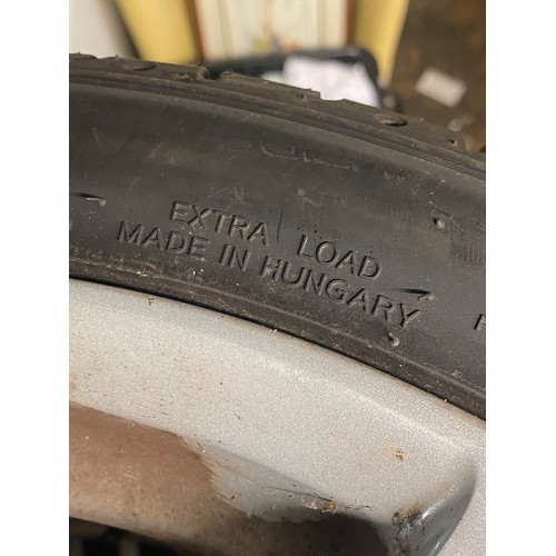 118 - FOUR ZXRJ 27H TYRES WITH ALLOYS