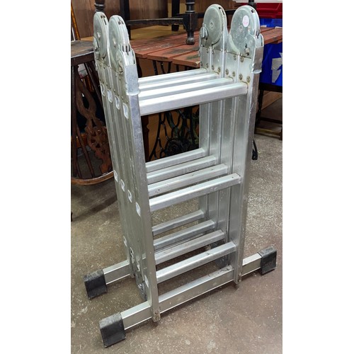 227 - ALUMINIUM FOLDING LADDER