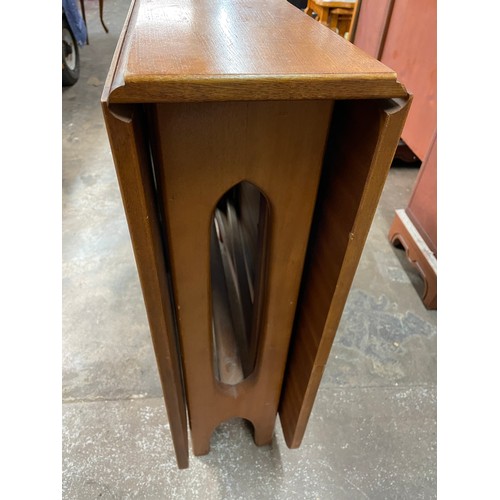 225 - 1970S NARROW TEAK DROP FLAP TABLE