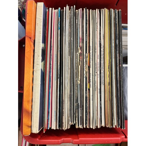 448 - CARTON OF VINYL LP RECORDS AND LARGE QTY OF 45S 1960S AND 70S MAINLY