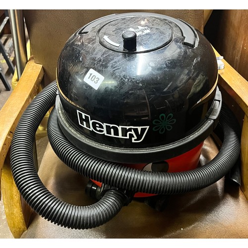 103 - HENRY NUMATIC TUB VACUUM CLEANER