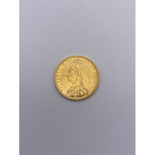 775 - QUEEN VICTORIA 1888 GOLD SOVEREIGN 8G