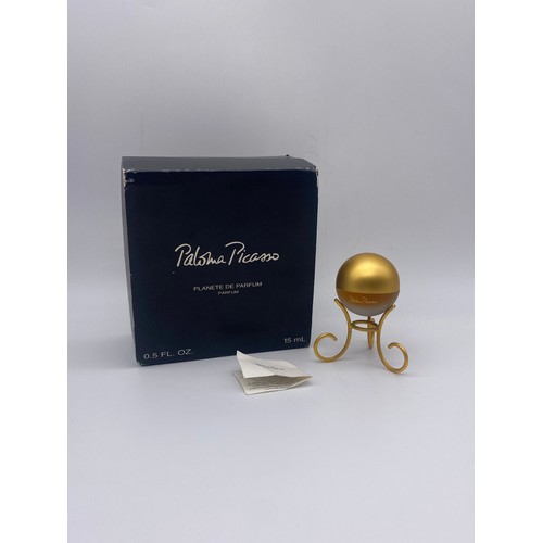 653 - BOXED LIMITED EDITION 225/6000 PALOMA PICASSO PLANETE PERFUME ON STAND