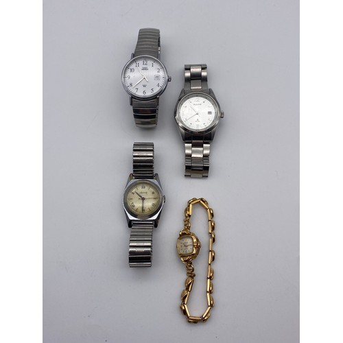 751 - TWO ACCURIST GENTLEMANS WRISTWATCHES, TIMEX AND LADIES ACCURIST WRISTWATCH