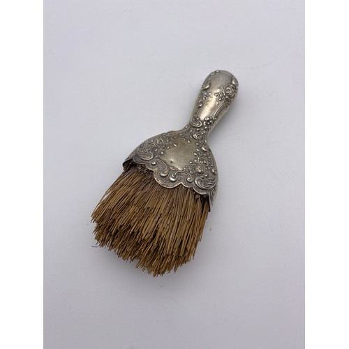 665 - STERLING SILVER HANDLED STRAW BRUSH