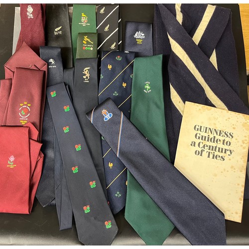 747 - SELECTION OF INTERNATIONAL RUGBY CLUB  NECK TIES FOR BRITISH LIONS, IRFU, ENGLAND GRAND SLAM, NEWZEA... 