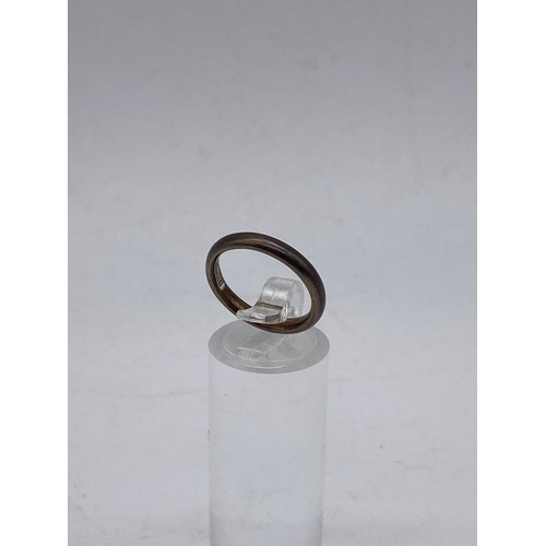 772 - 9CT GOLD WEDDING BAND 3.2G APPROX