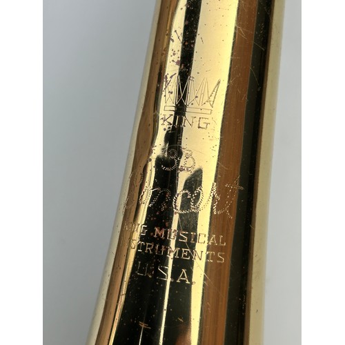 577 - CASED KING CONCERT 3B TROMBONE AND MUTE