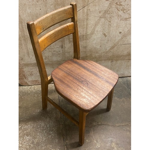 39 - PAIR OF MID 20TH CENTURY BEECH NURSERY CHAIRS