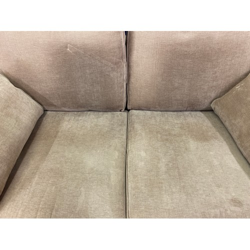 49 - MINK VELOUR TWO SEATER SOFA