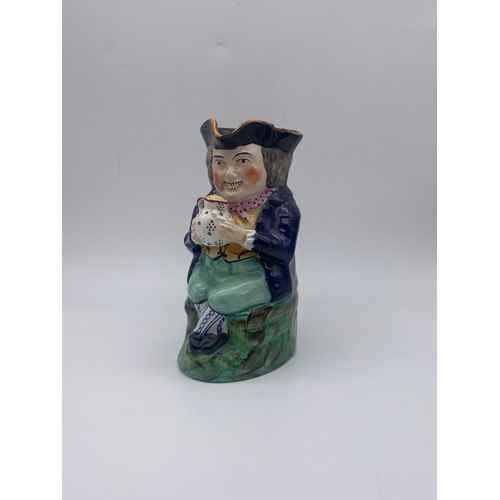 315 - MID 19TH CENTURY STAFFORDSHIRE TOBY JUG A/F