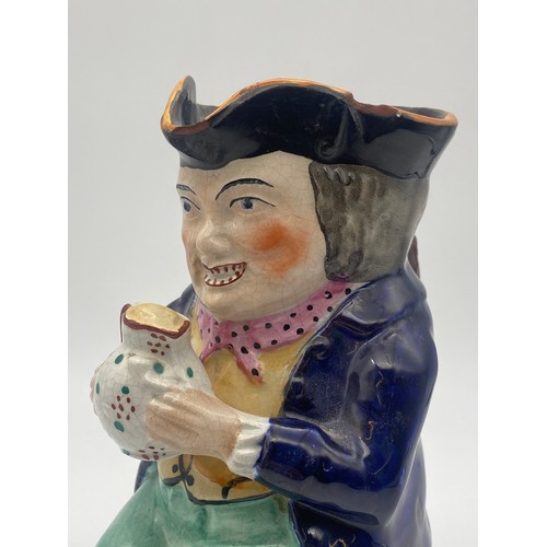 315 - MID 19TH CENTURY STAFFORDSHIRE TOBY JUG A/F