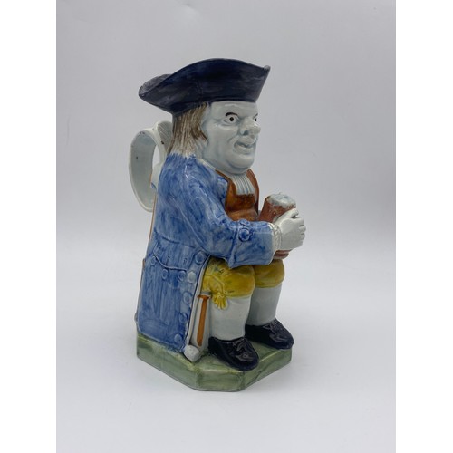 311 - EARLY 19TH CENTURY PRATTWARE TOBY JUG