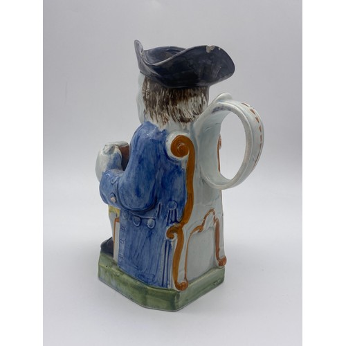 311 - EARLY 19TH CENTURY PRATTWARE TOBY JUG