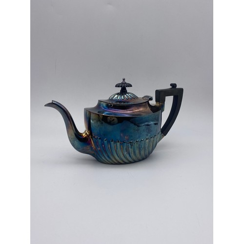 692 - SHEFFIELD SILVER BATS WING TEAPOT 13 OZT APPROX