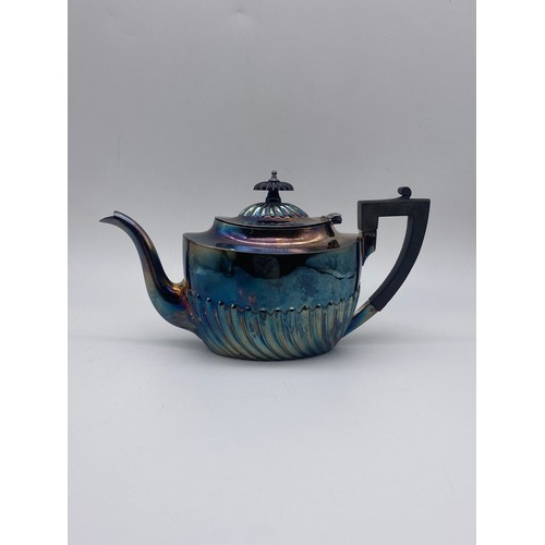 692 - SHEFFIELD SILVER BATS WING TEAPOT 13 OZT APPROX