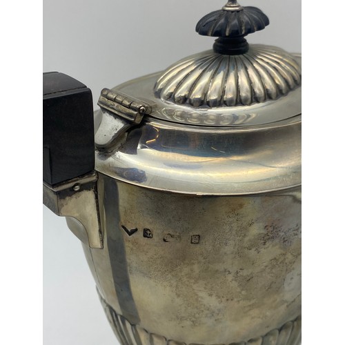 693 - BIRMINGHAM SILVER BATS WING COFFEE POT 22.4 OZT APPROX