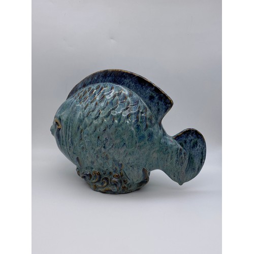 684 - STUDIO POTTERY SCULPTURE OF A FISH