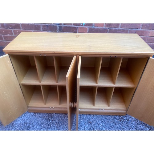 63 - 1960S OAK STORAGE CABINET