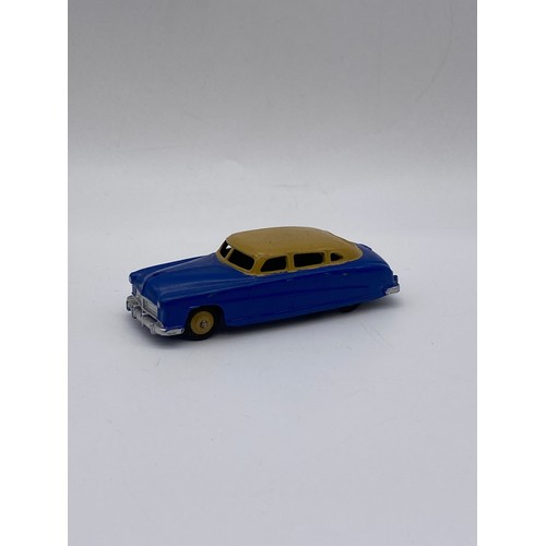 591 - DIE CAST DINKY TOYS - 2 HUDSON SEDAN CARS, DAYS GONE BY H.R.H VEHICLE AND A LLEDO BIRMINGHAM MAIL VE... 