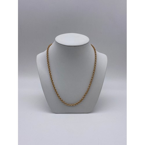 394 - 9CT GOLD BELCHER LINK CHAIN 48CM 6.4G APPROX