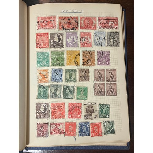 702 - BYRON WORLD STAMP ALBUM VICTORIA AND LATER PLUS ONE OTHER