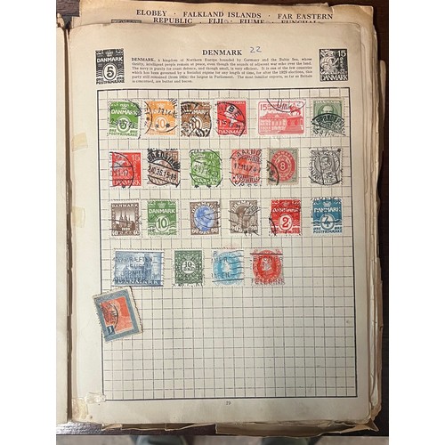 702 - BYRON WORLD STAMP ALBUM VICTORIA AND LATER PLUS ONE OTHER