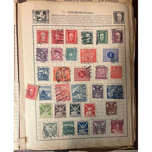 702 - BYRON WORLD STAMP ALBUM VICTORIA AND LATER PLUS ONE OTHER