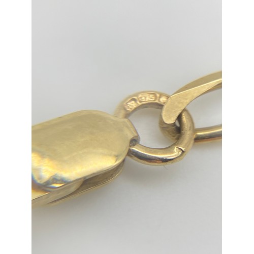 430 - 9CT GOLD FIGARO CHAIN WITH LOBSTER CLAW FASTENER 46CM 9.5G APPROX