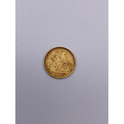 379 - EDWARD VII 1905 HALF SOVEREIGN 4G APPROX