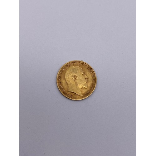 379 - EDWARD VII 1905 HALF SOVEREIGN 4G APPROX