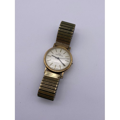 364 - GENTLEMANS PERRY GREAVES INCABLOC WIND WRISTWATCH ON ELASTICATED STRAP