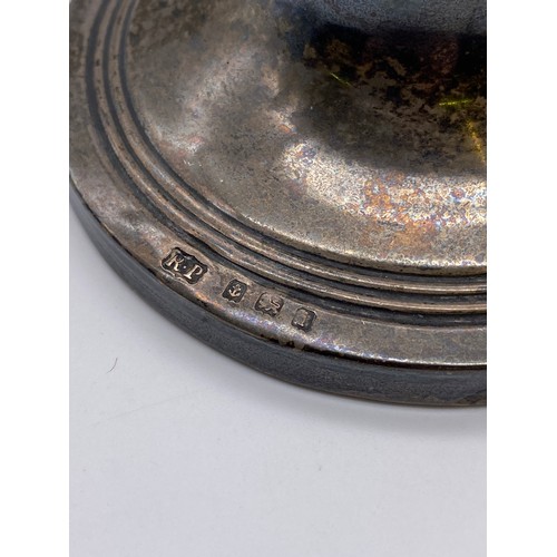 630 - BIRMINGHAM SILVER CAPSTAN INKWELL 3.3 OZT