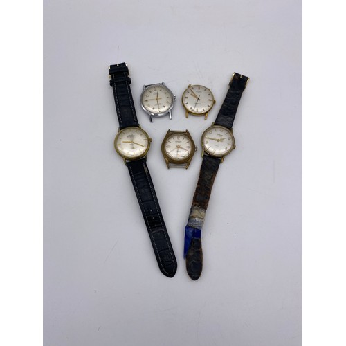 445 - AVIA OLYMPIC WRISTWATCH, ROTARY 21 JEWELL, RAMONA WRISTWATCHES, SWISS EMPEROR, AND A CHALET 21 JEWEL... 