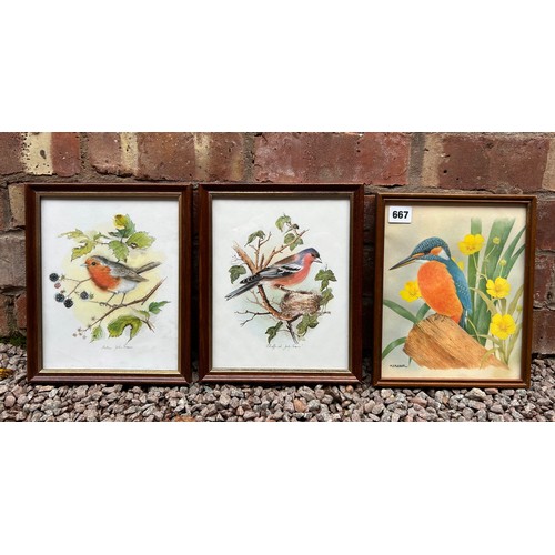 667 - A SELECTION OF PRINTS INC. BIRDS AND SCENES