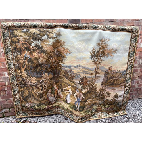 52 - LARGE EMBROIDERED TAPESTRY WALL HANGING