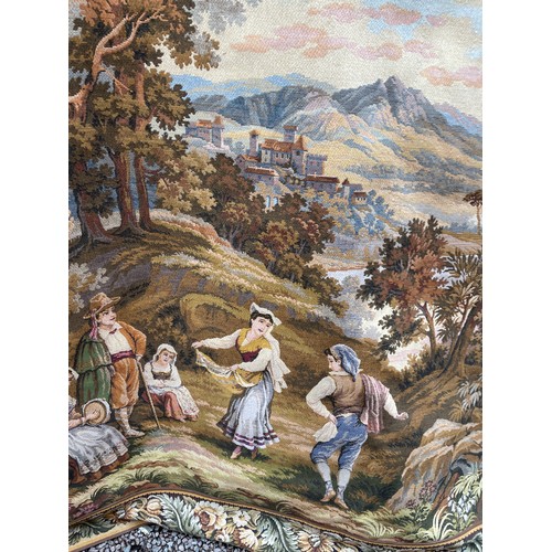 52 - LARGE EMBROIDERED TAPESTRY WALL HANGING