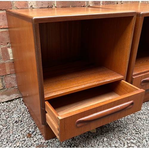 24 - PAIR OF 1970S G PLAN TEAK BEDSIDE UNITS WITH DRAWERS