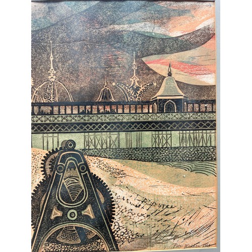 262 - PETER WICKHAM LIMITED EDITION 10/10 ENTITLED BRIGHTON BEACH DATED 1969