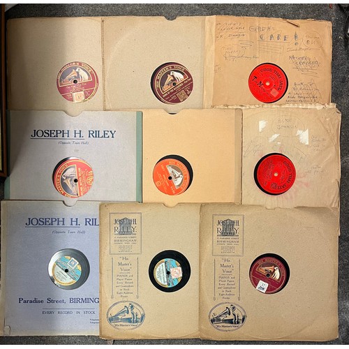 416 - SELECTION OF GRAMOPHONE RECORDS INCLUDING HMV AND BROADCAST 12